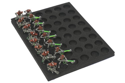 Foam tray for 25 mm bases.
