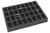 Dimensions of the foam tray and cutouts.