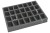 Dimensions of the foam tray and cutouts.