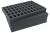 100 mm raster foam tray with second upper foam tray for 55 small miniatures on 25 mm bases
