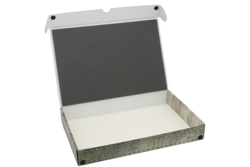 Full-size standard box for magnetically-based miniatures.