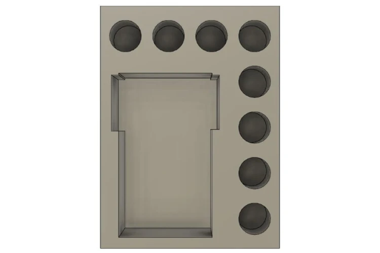 Foam tray for TX-225 GAVw Occupier Combat Assault Tank.
