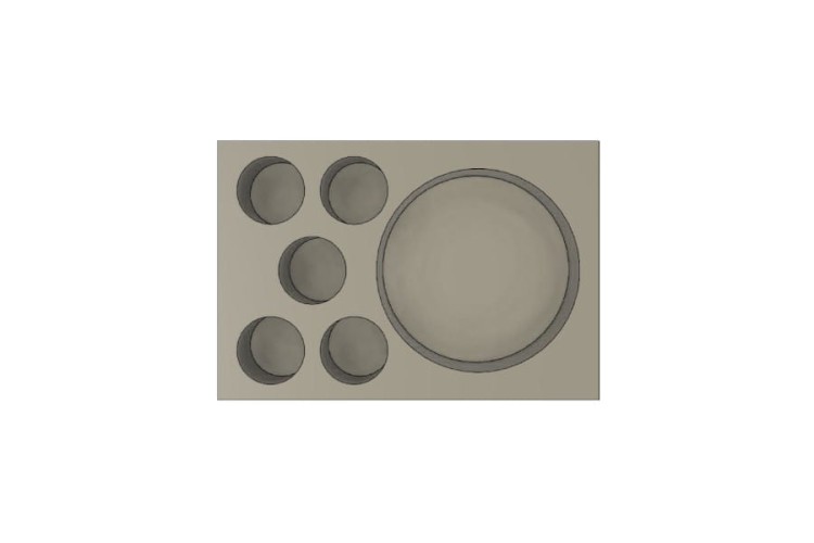 Foam tray for 2 x 1.4 FD Laser Cannon Team Unit.