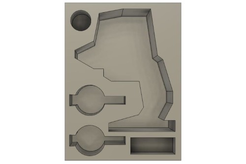 Foam tray for AT-ST and 2 x 74-Z Speeders.