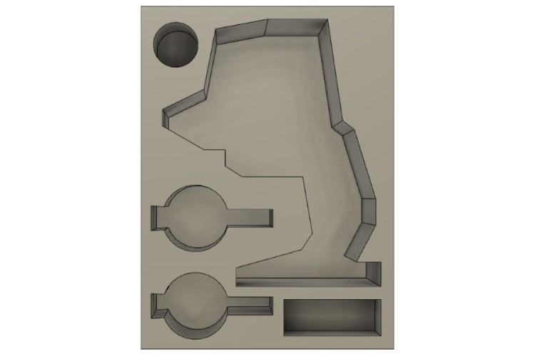 Foam tray for AT-ST and 2 x 74-Z Speeders.