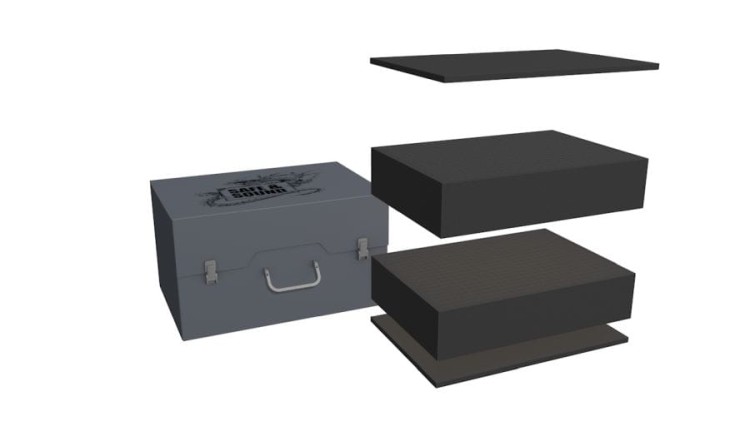 ARMY PACK z piankami raster 200 mm na duże modele.