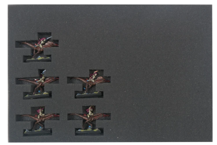 25 mm raster foam with miniatures