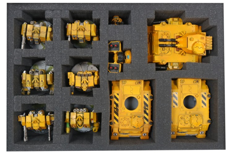 Raster foam with WH40K models