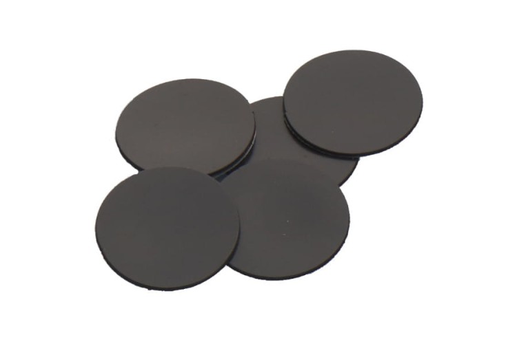 Self-adhesive magnetic foil sticker for 25mm bases.