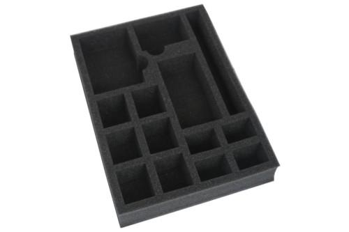 Foam tray for all gaming accessories.