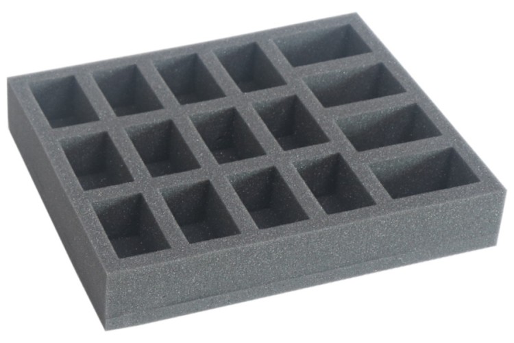 Foam tray for 16 miniatures.