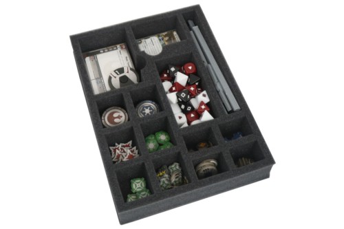 Foam tray for all gaming accessories.