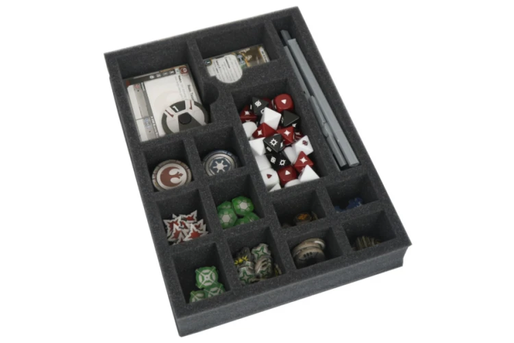 Foam tray for all gaming accessories.