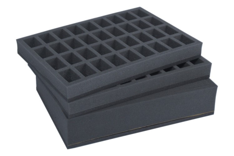 Zestaw raster 68 mm oraz dwie pianki na 36  modeli na podstawkach 32 mm