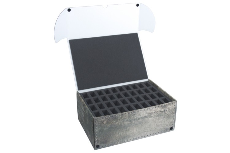 Combi BOX with second upper foam tray for 40 miniatures on 25 mm bases